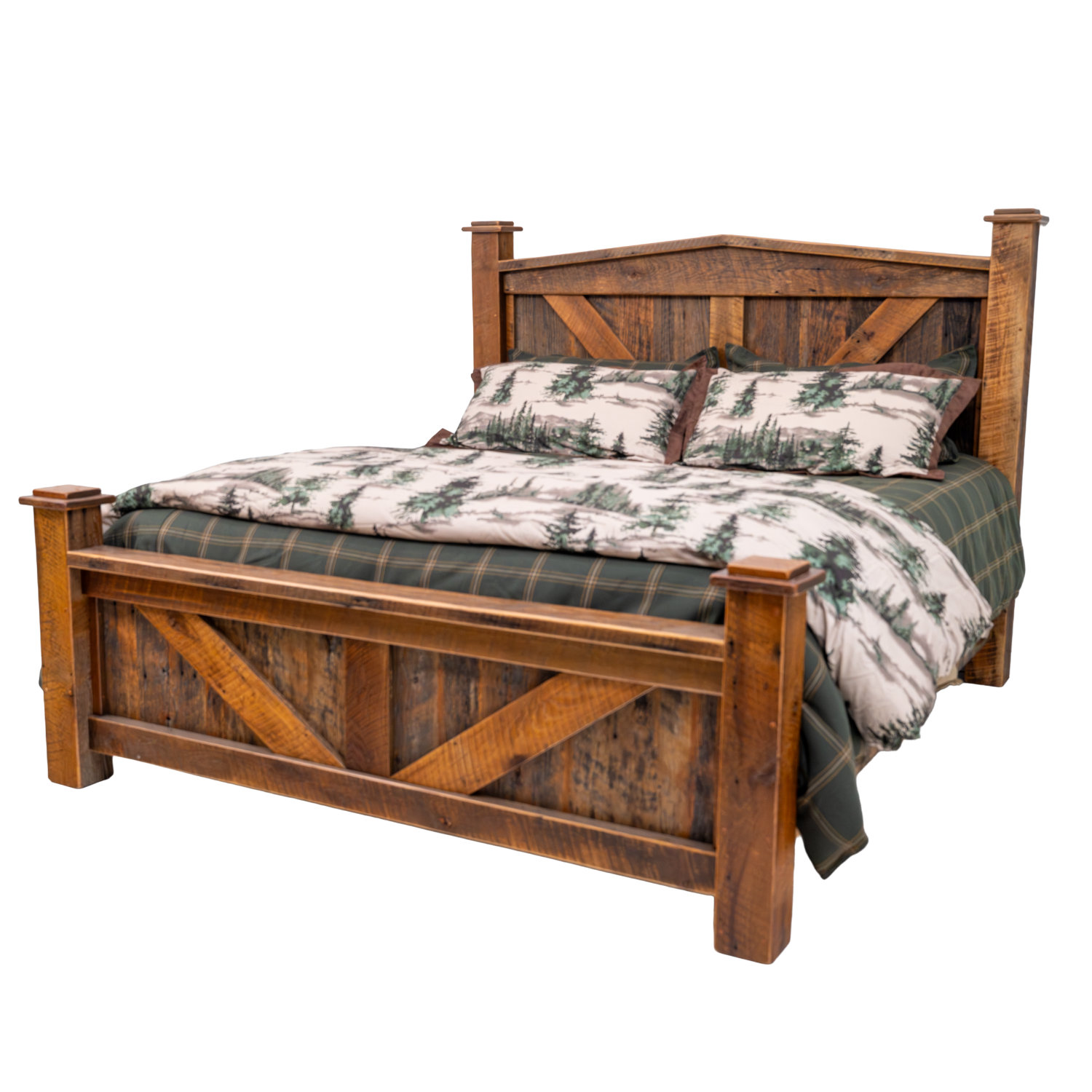 reclaimed wood bed