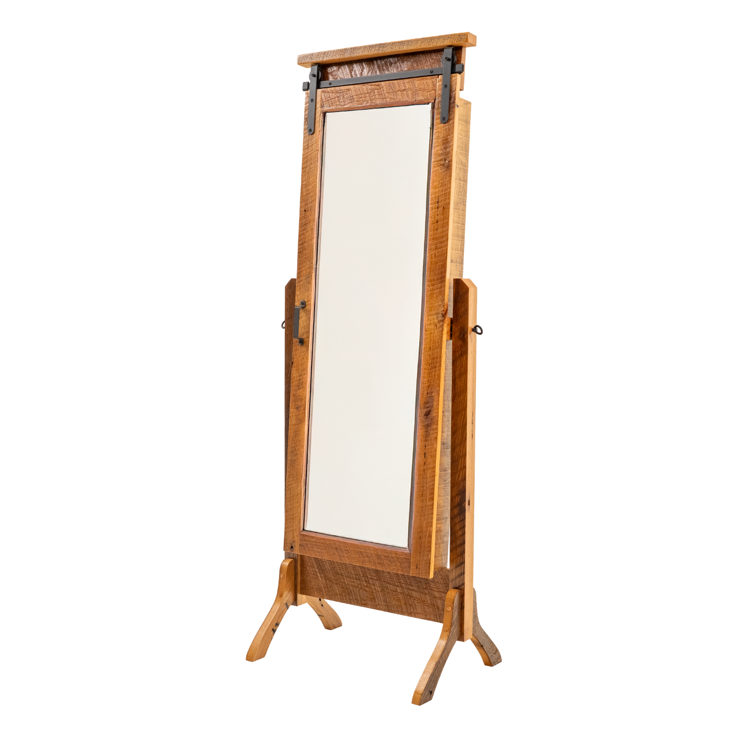 barnwood cheval jewelry mirror