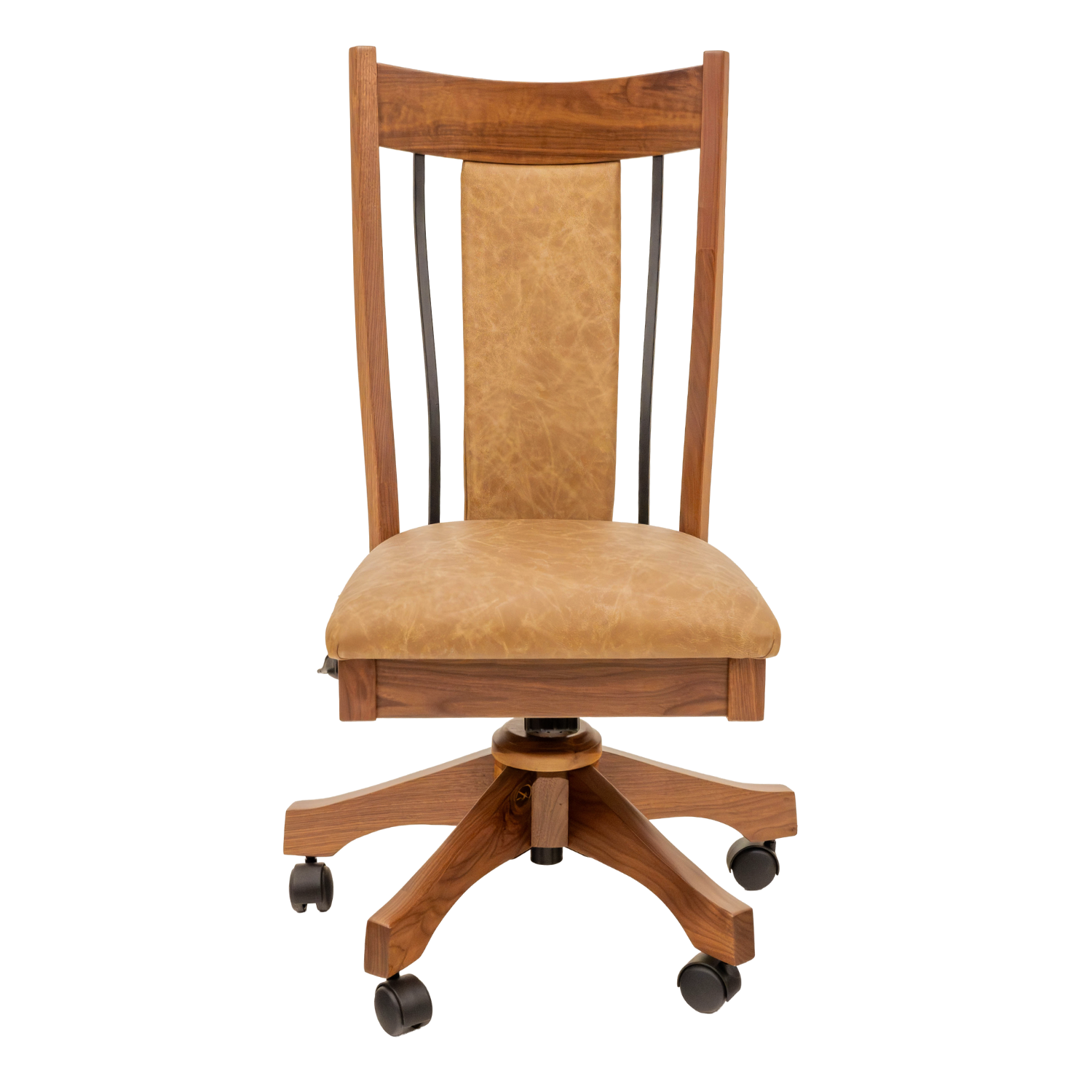 leather desk chair with no arms