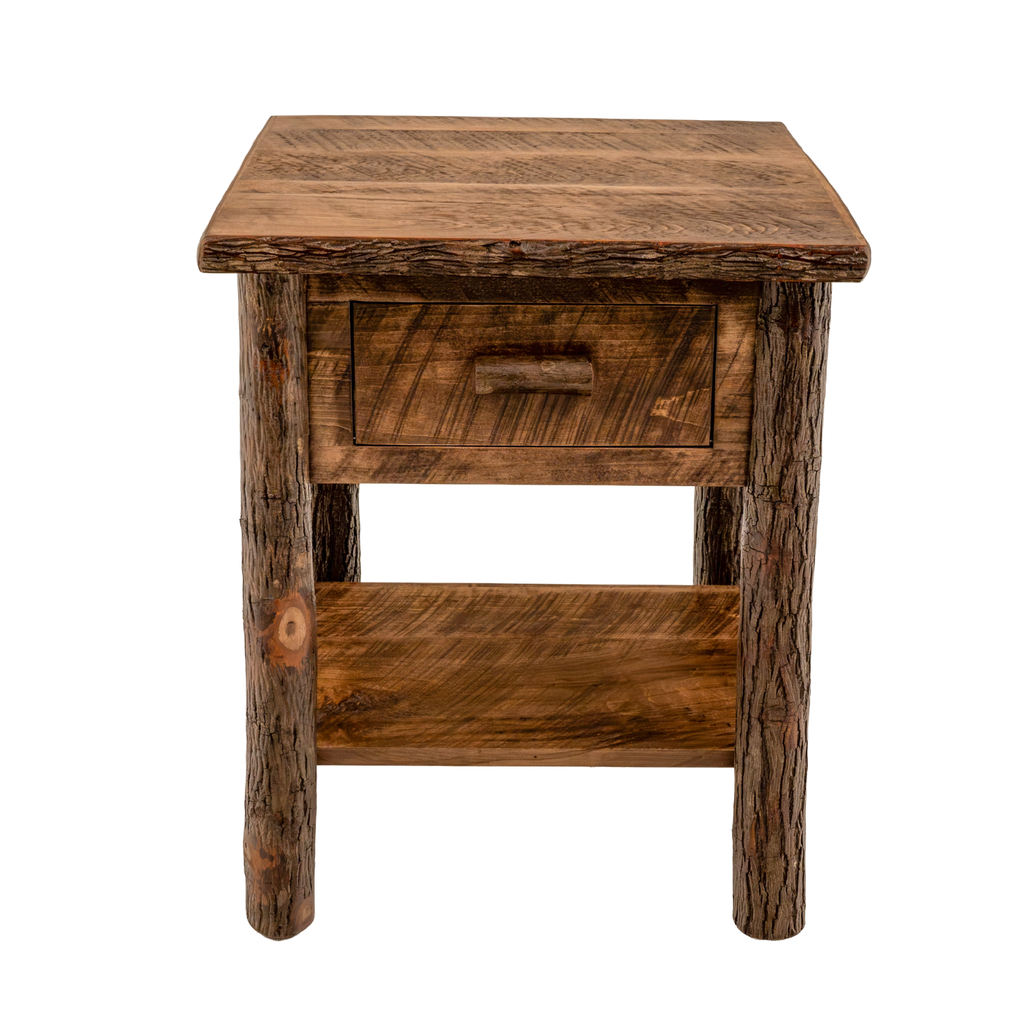rustic cabin live edge nightstand