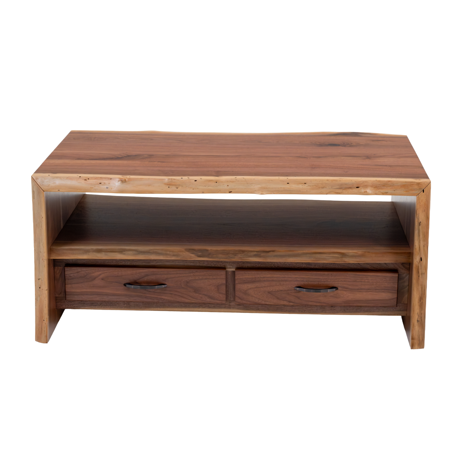 live edge black walnut coffee table