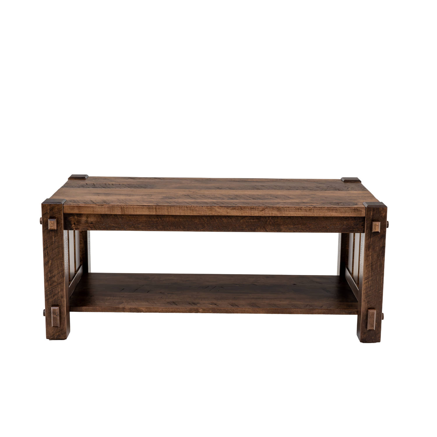 rough sawn wood coffee table