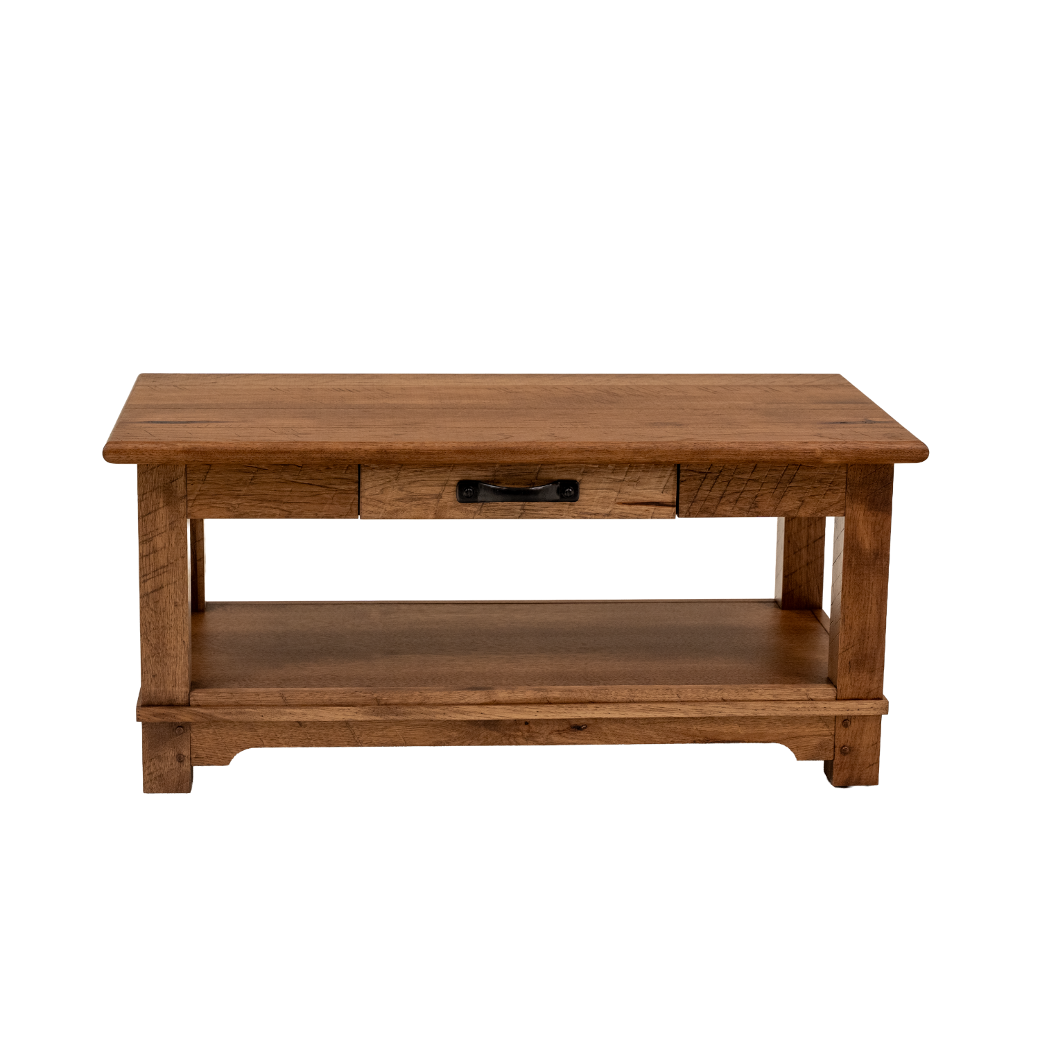 rustic wooden coffee table