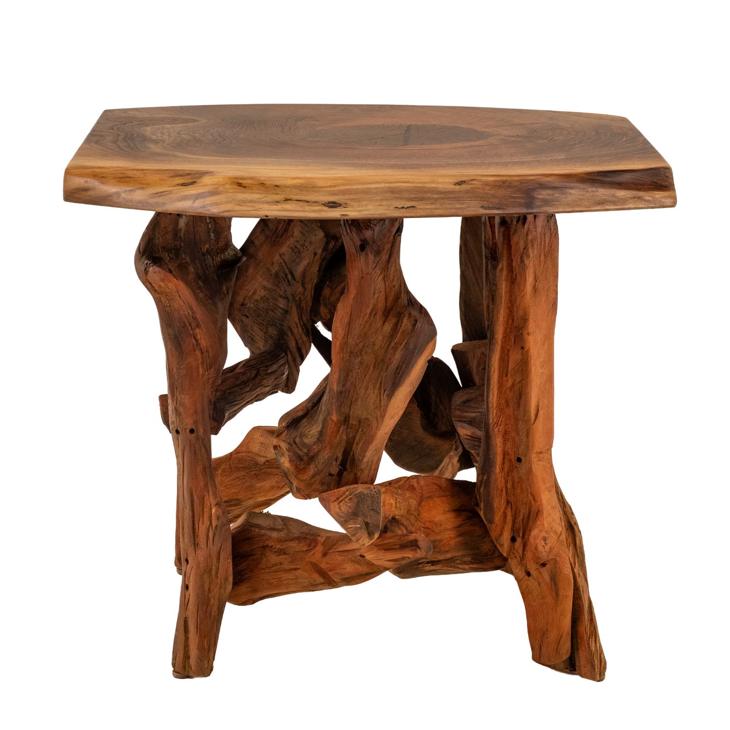 black walnut live edge end table
