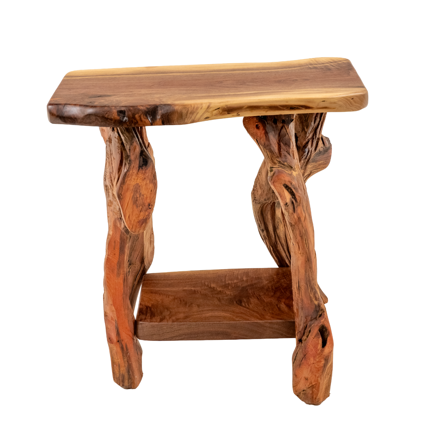 small live edge end table