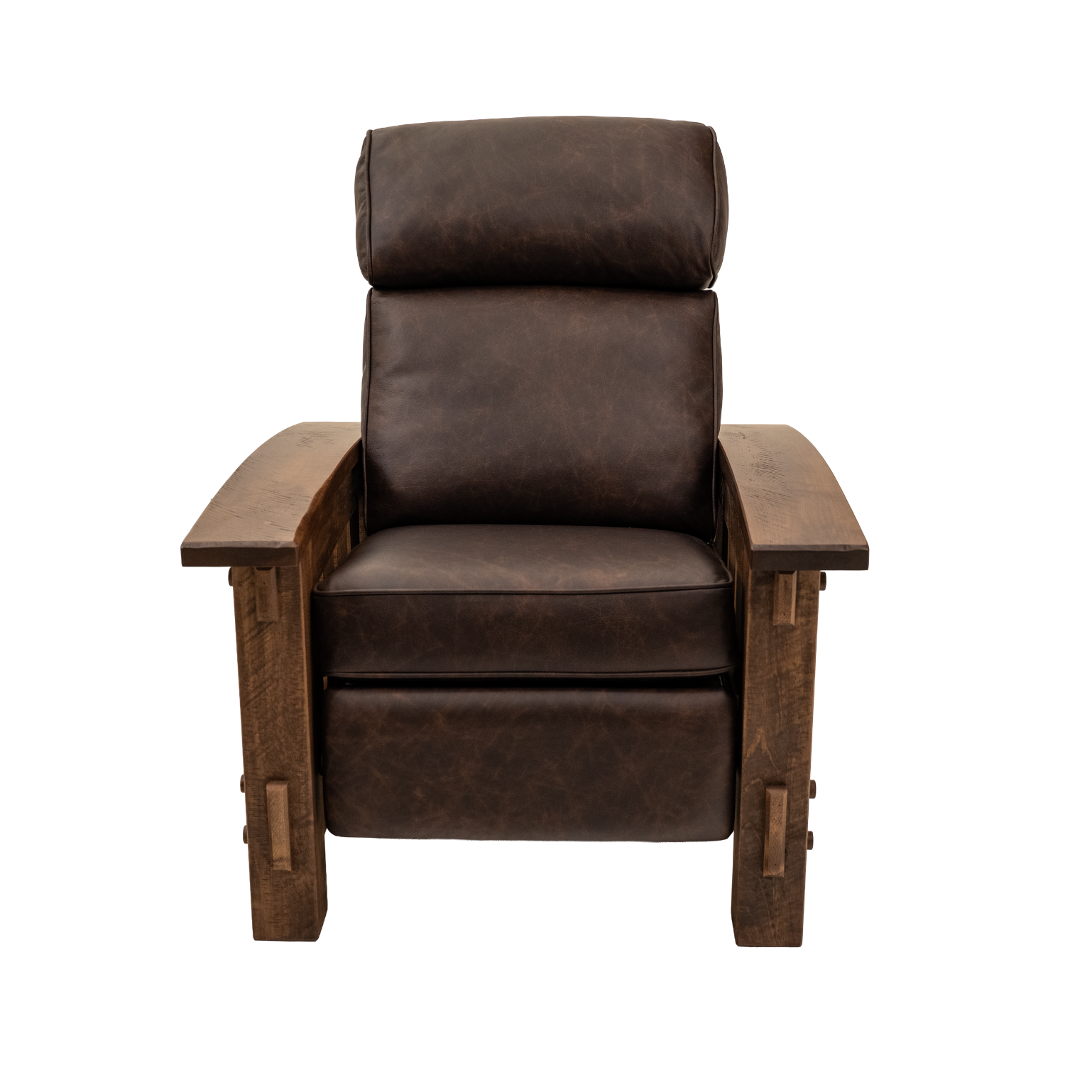 tall manual leather recliner for living room