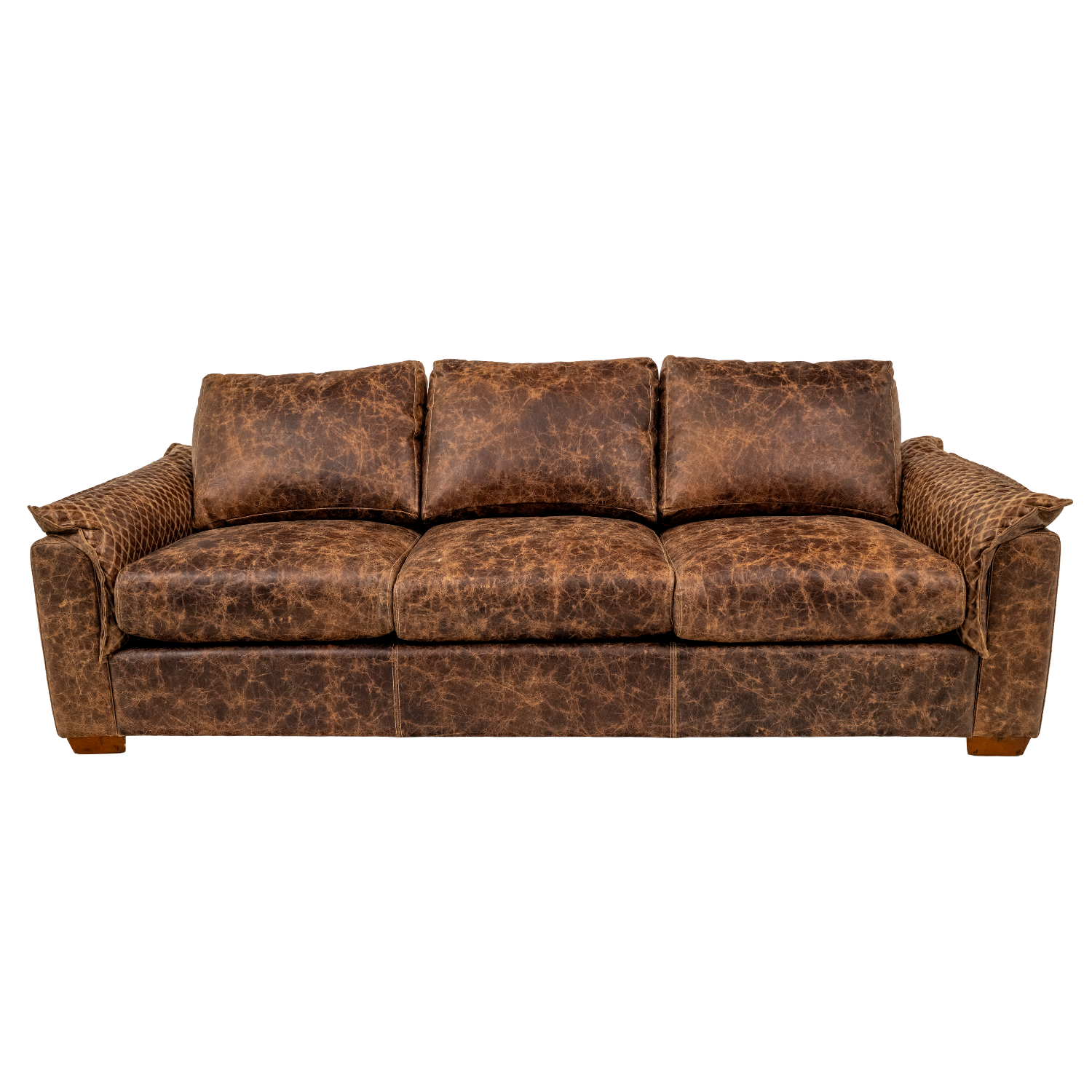 modern rustic deep seating living room sofa