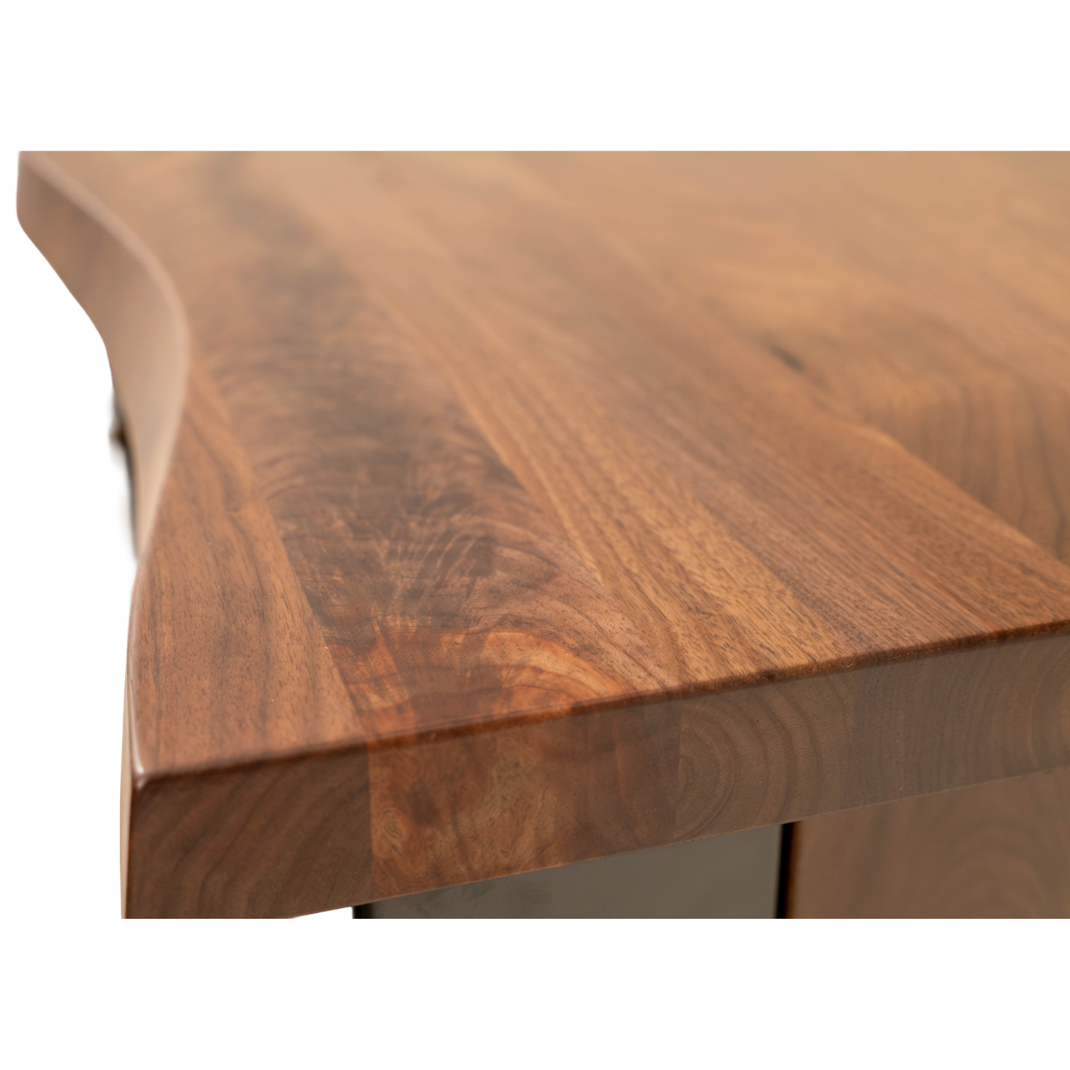 Live edge nightstand in black walnut