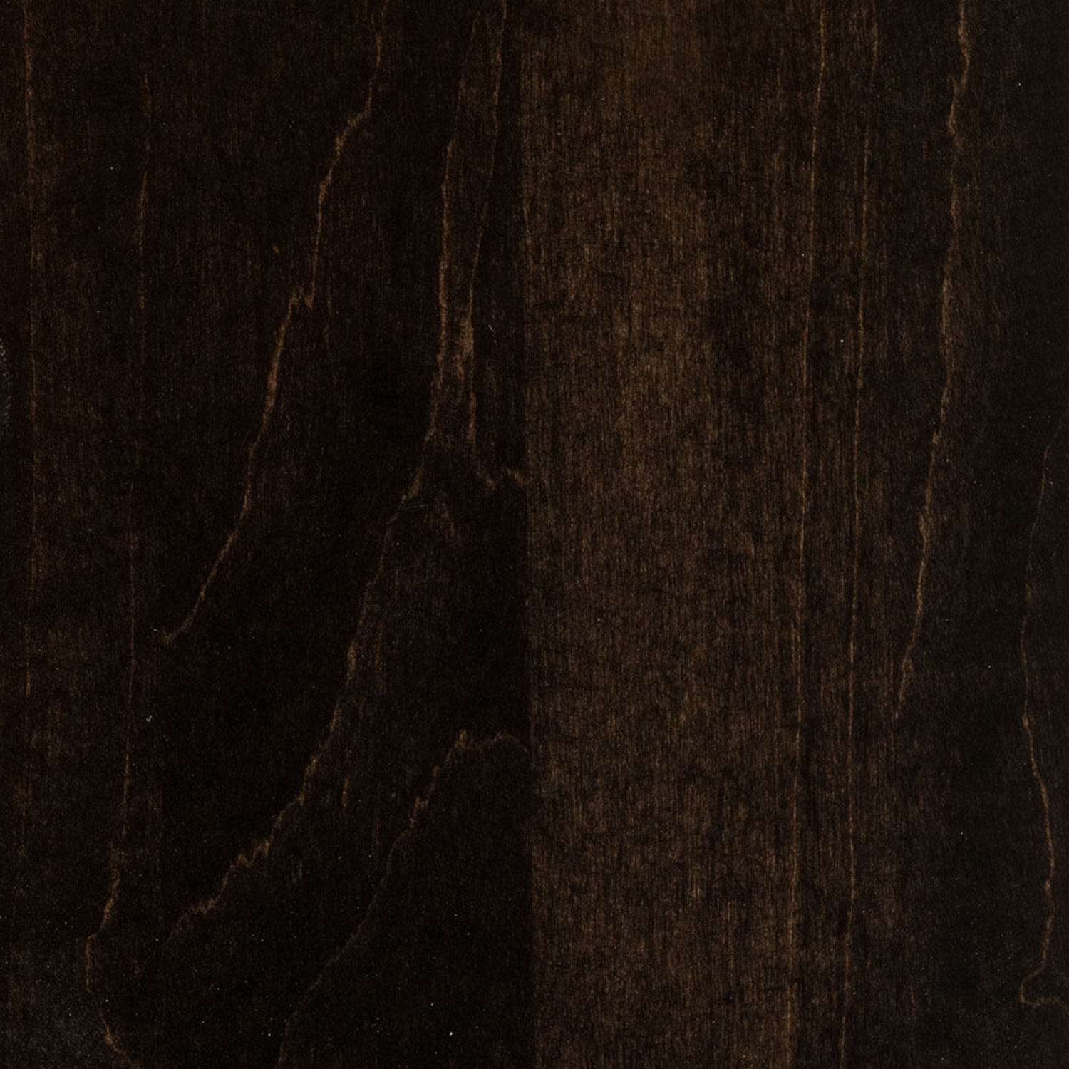 brown maple stained with black ebony stain