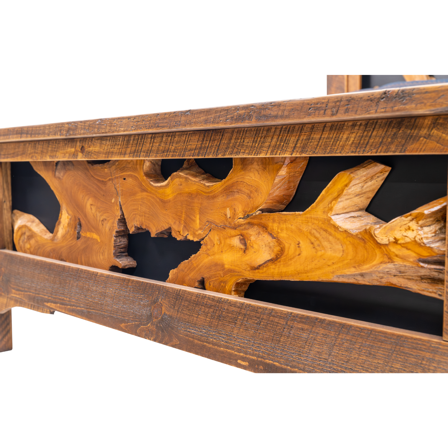live edge footboard
