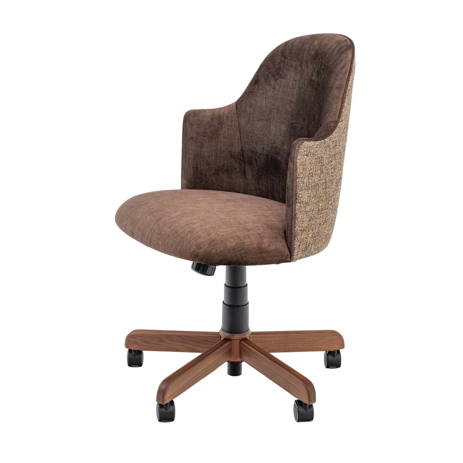 adjustable swivel desk chair with fabric seat