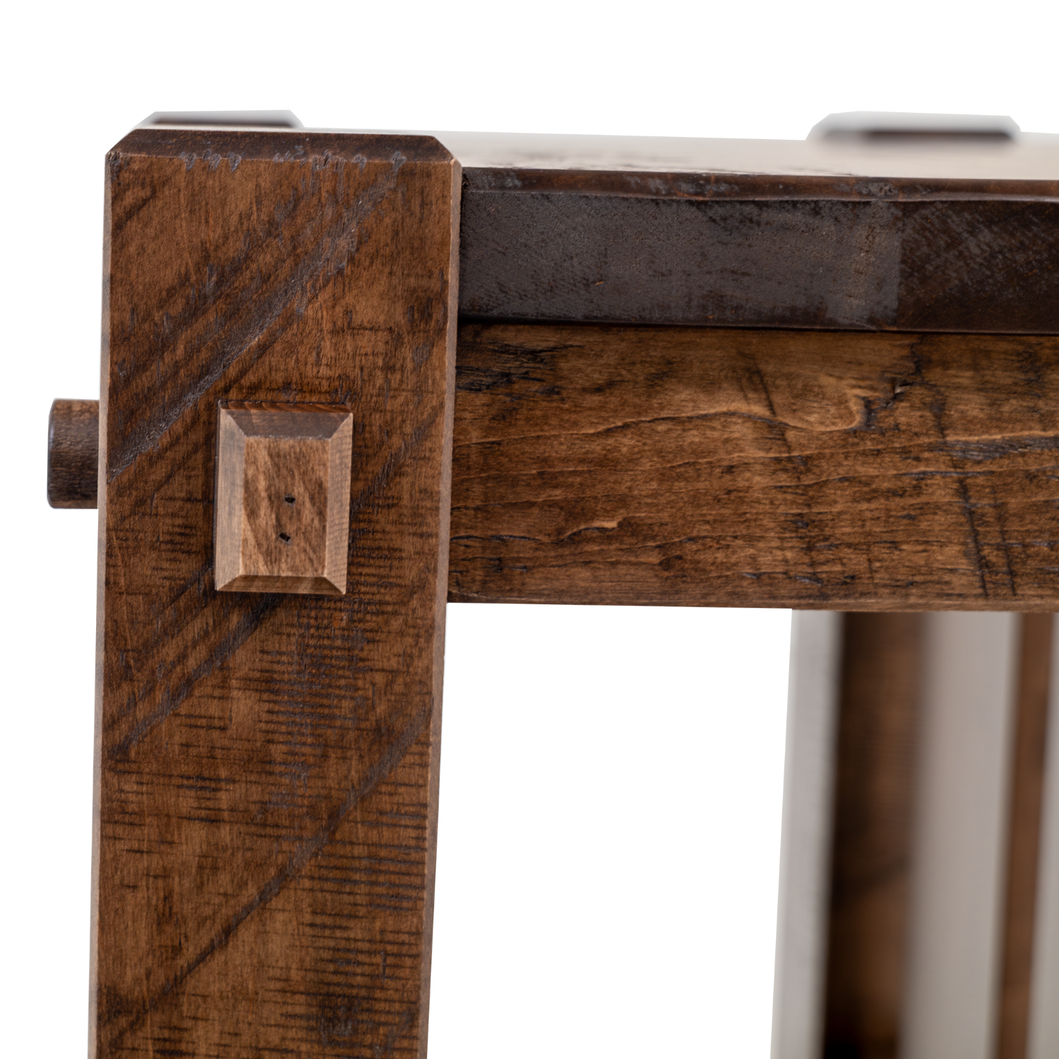 craftsman style chairside table