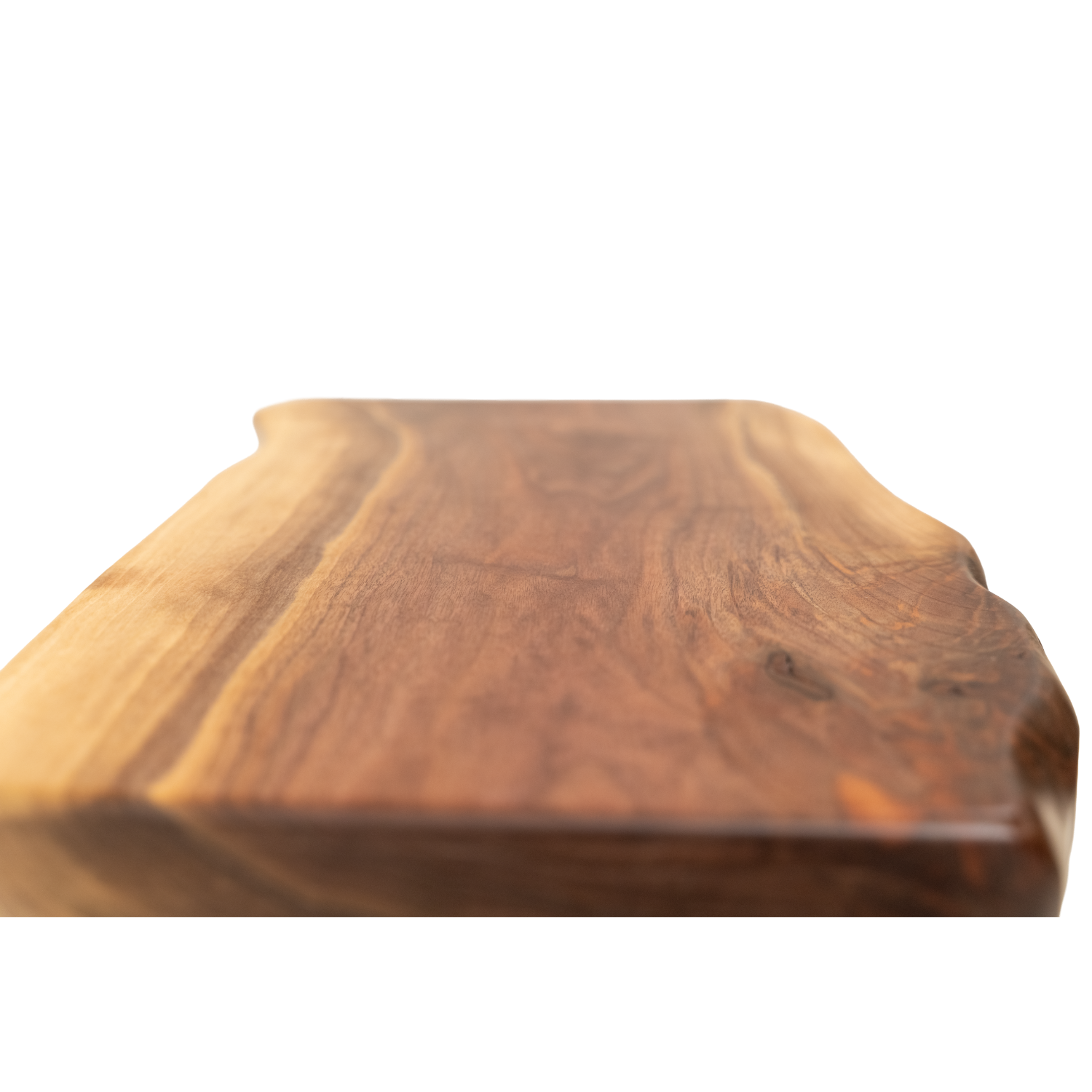 small live edge end table with driftwood base