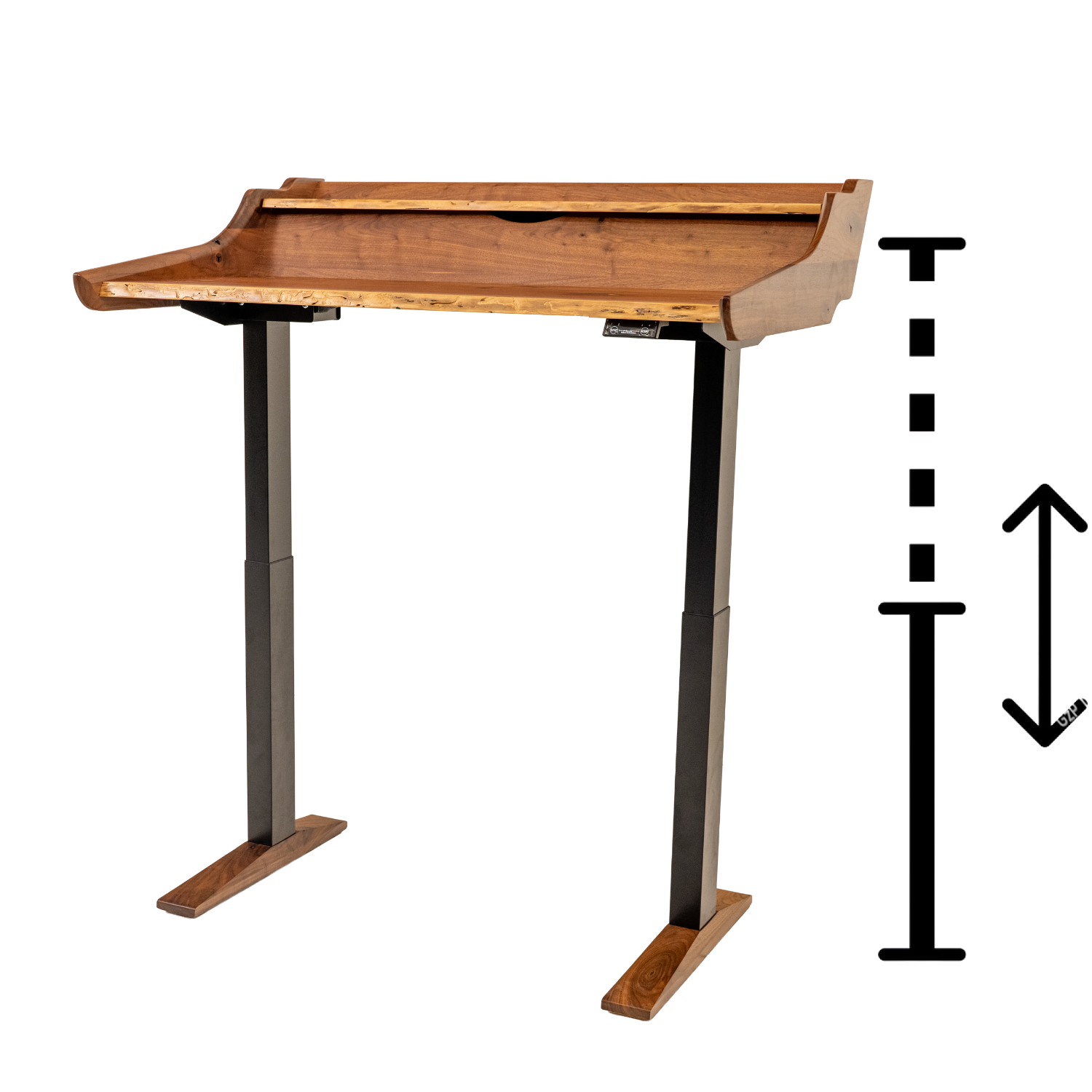 wooden standing desk