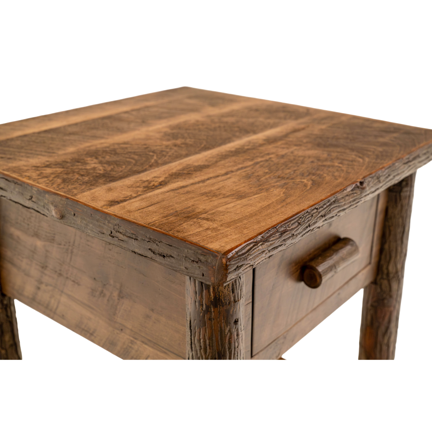 rustic cabin live edge nightstand