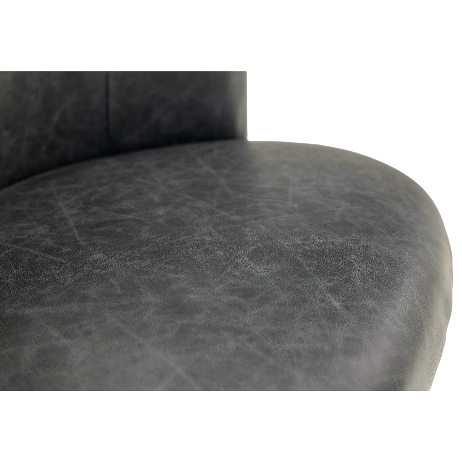 leather dining chair with swivel base