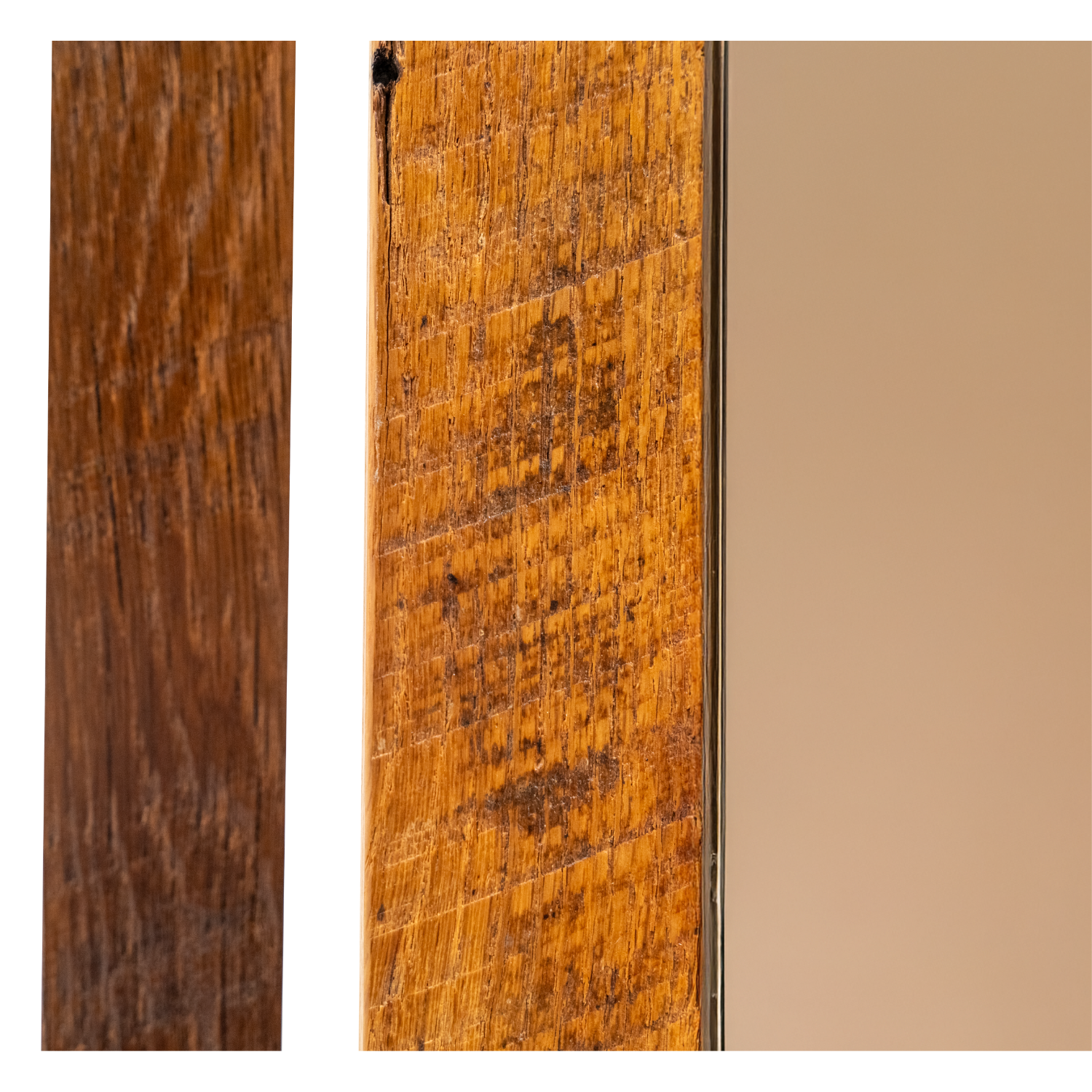 barnwood sliding mirror