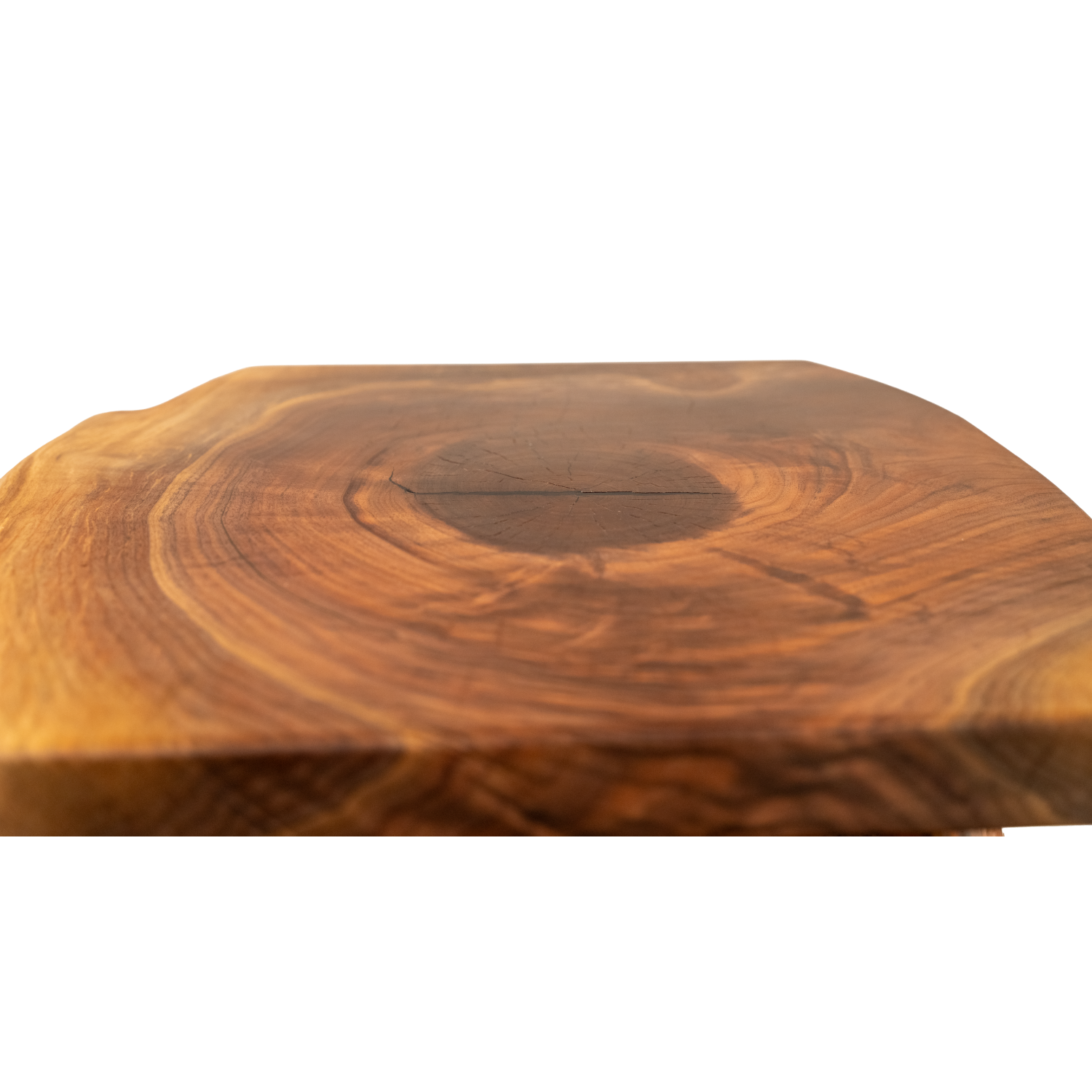 live edge end table