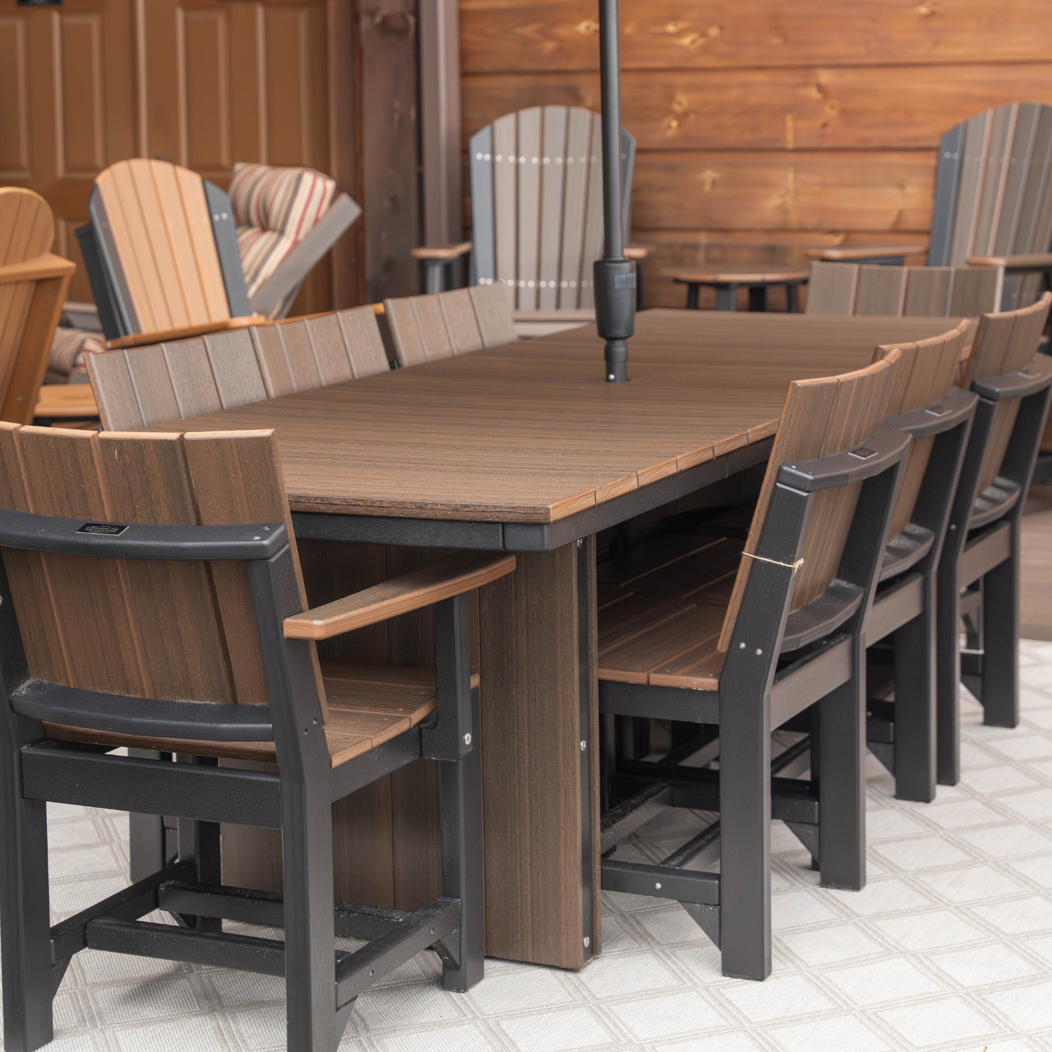 luxury outdoor patio furniture table set