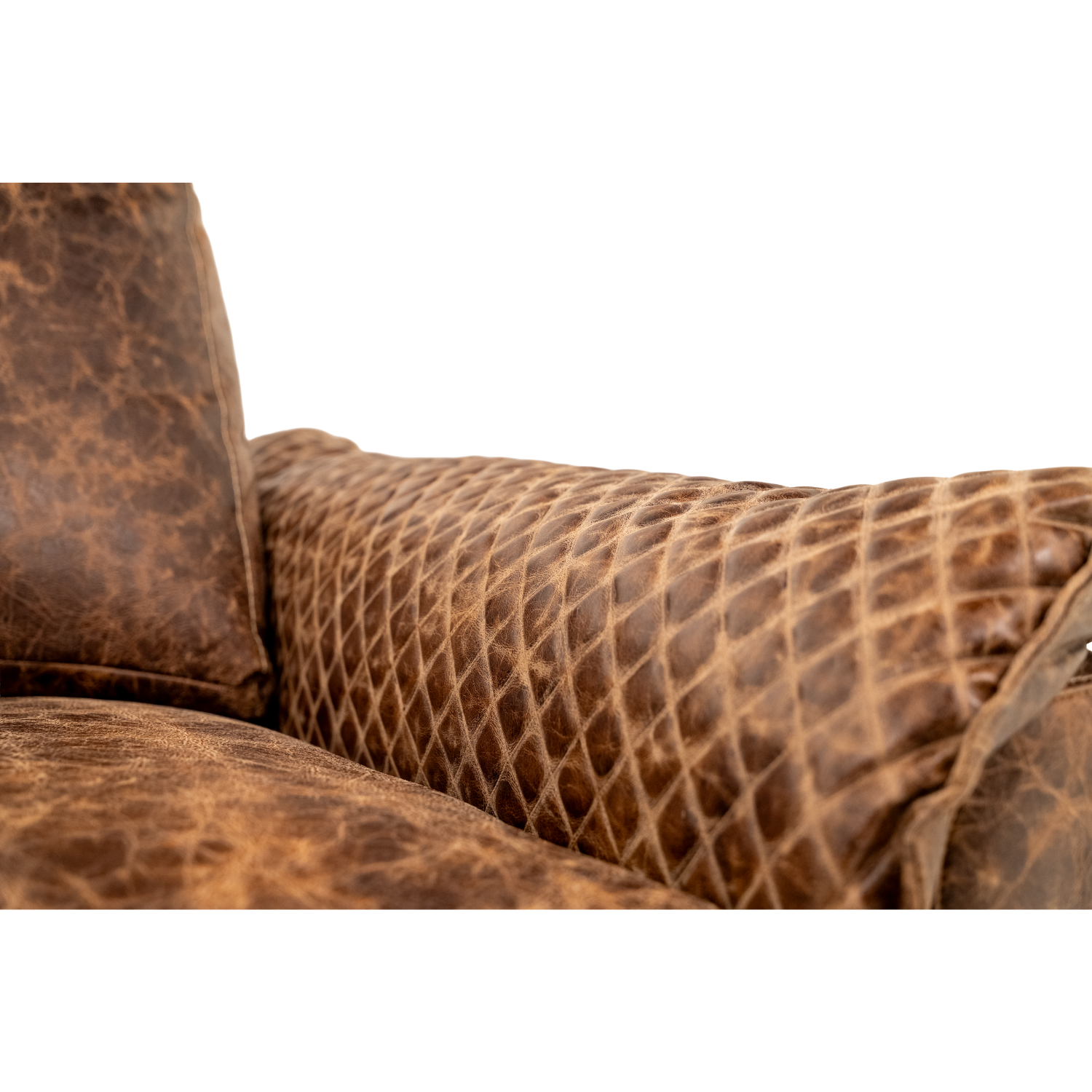 bison leather sofa