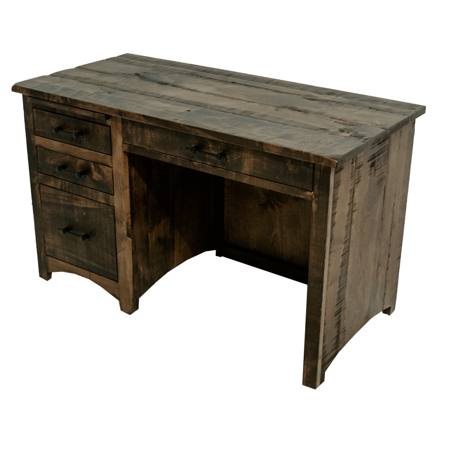 Barn Floor Pedestal Desk