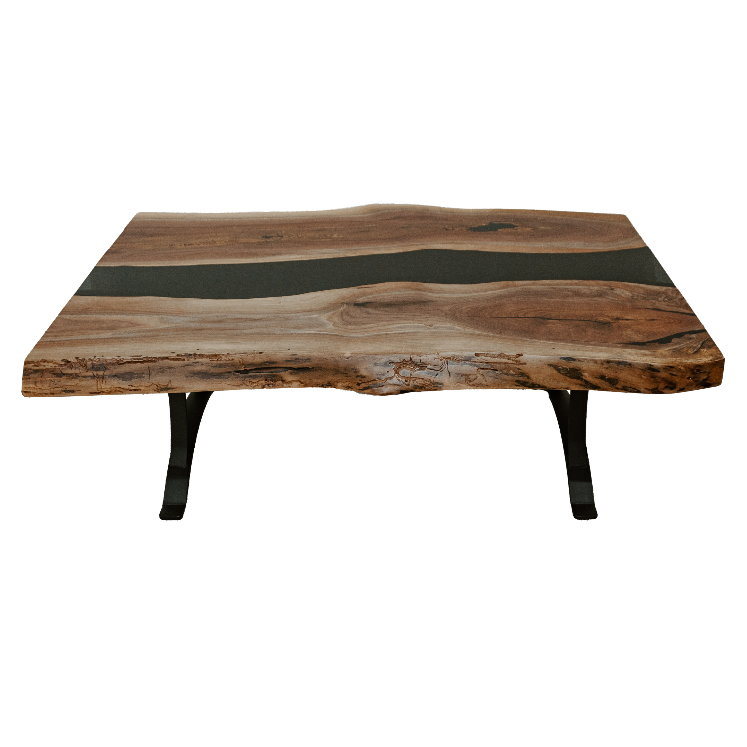 Glass River Walnut Coffee Table