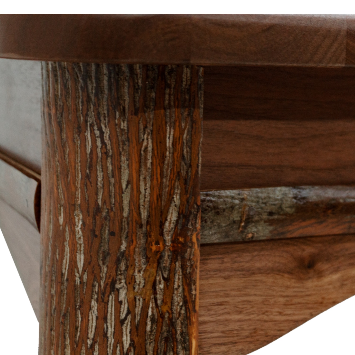 Walnut Hickory Leg Table