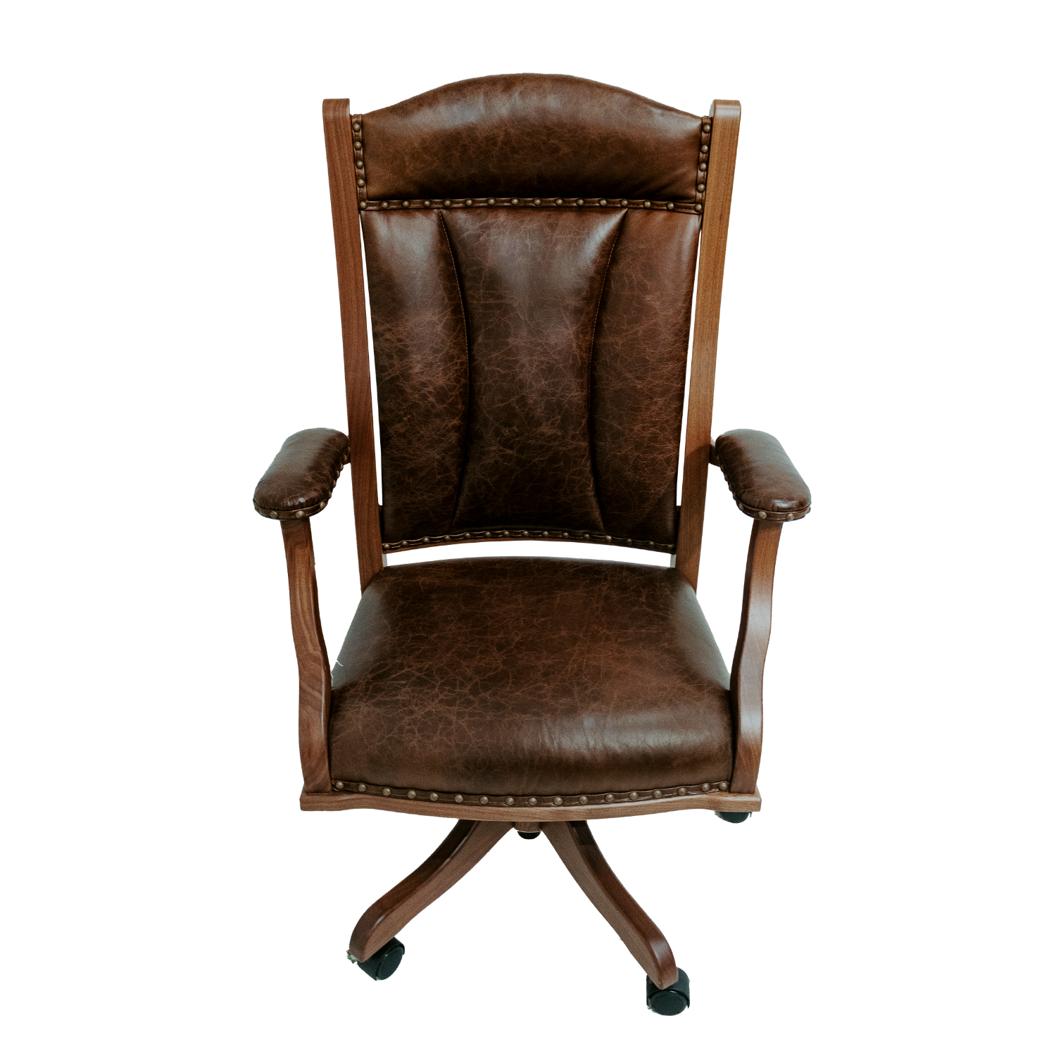 Leather Walnut Chair