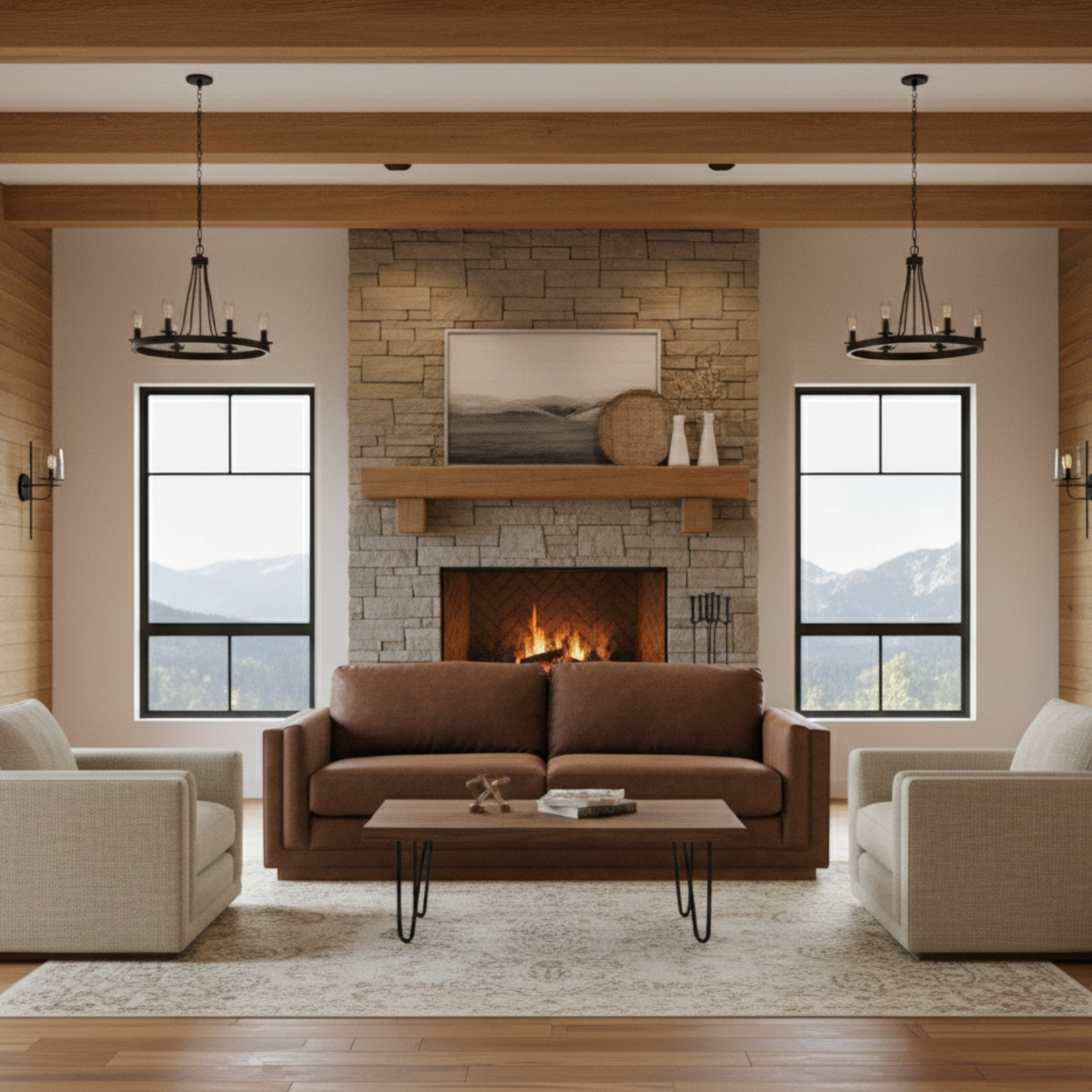 modern rustic microfiber performance fabric living room sofa