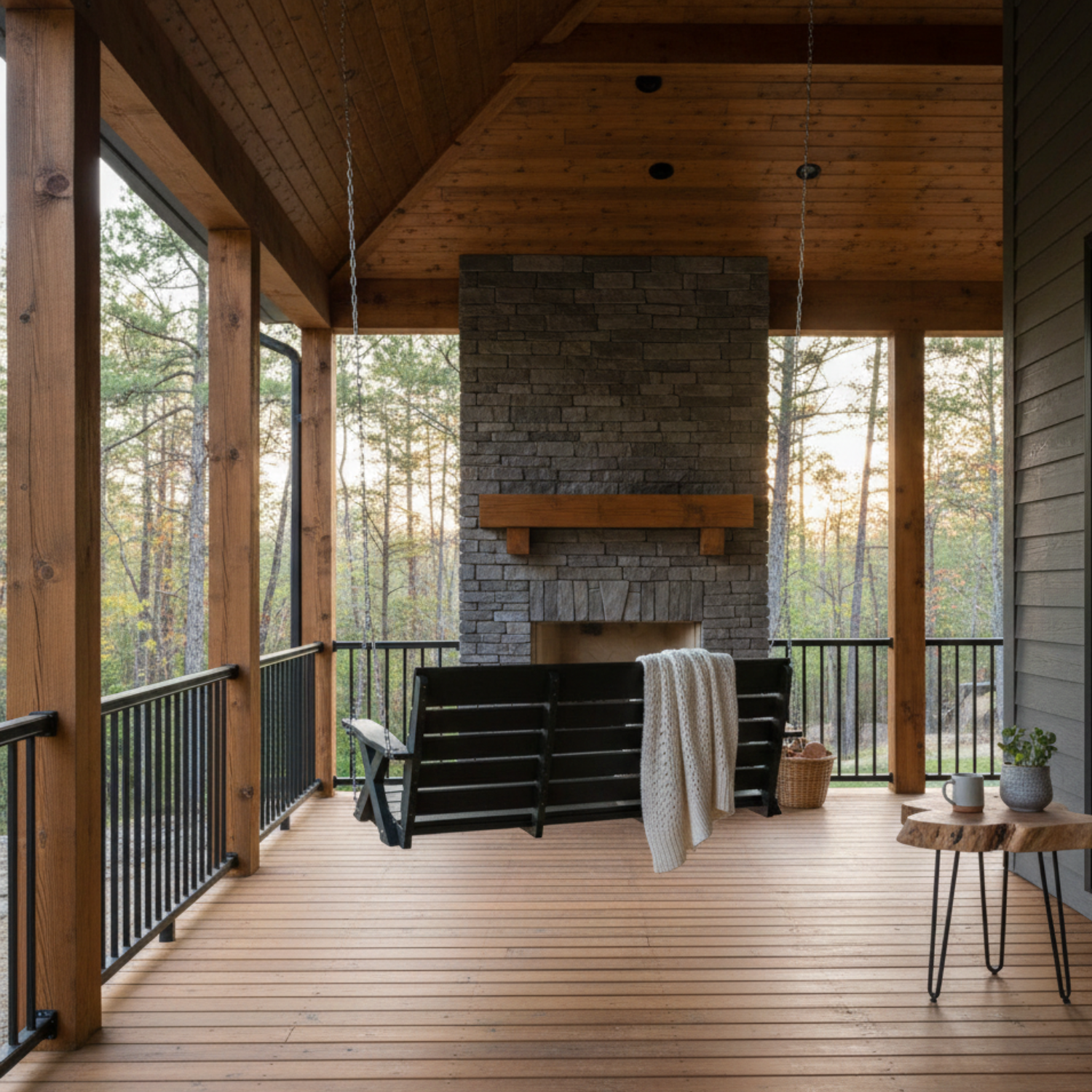 outdoor poly porch swing