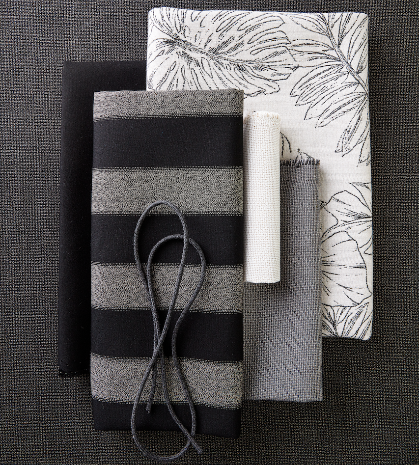Canvas Coal High Back Sofa