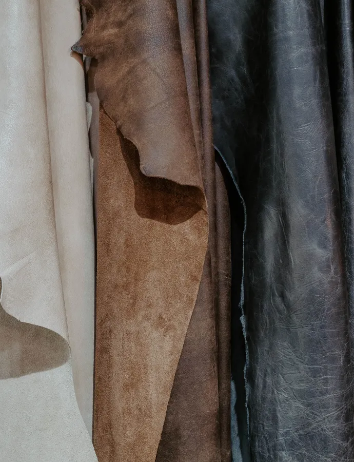 leather hide samples