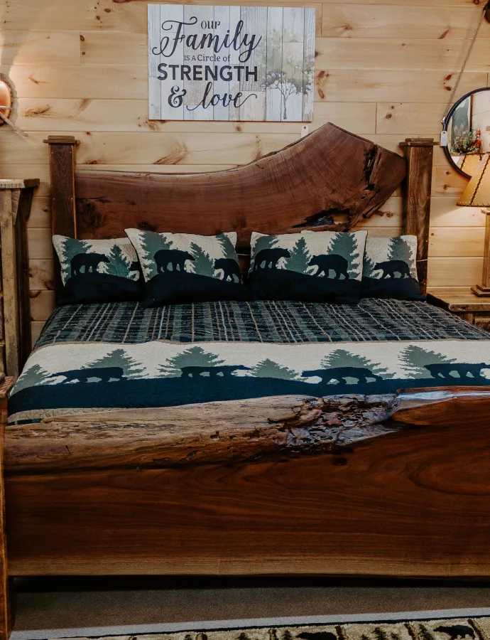 Rustic Slab Bedroom