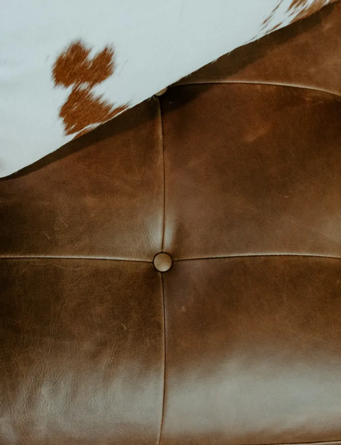 Tufted Leather Sofa