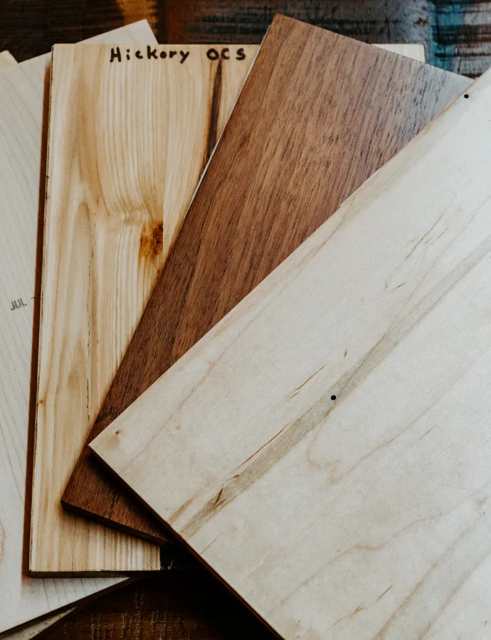 Solid Wood Samples Stains