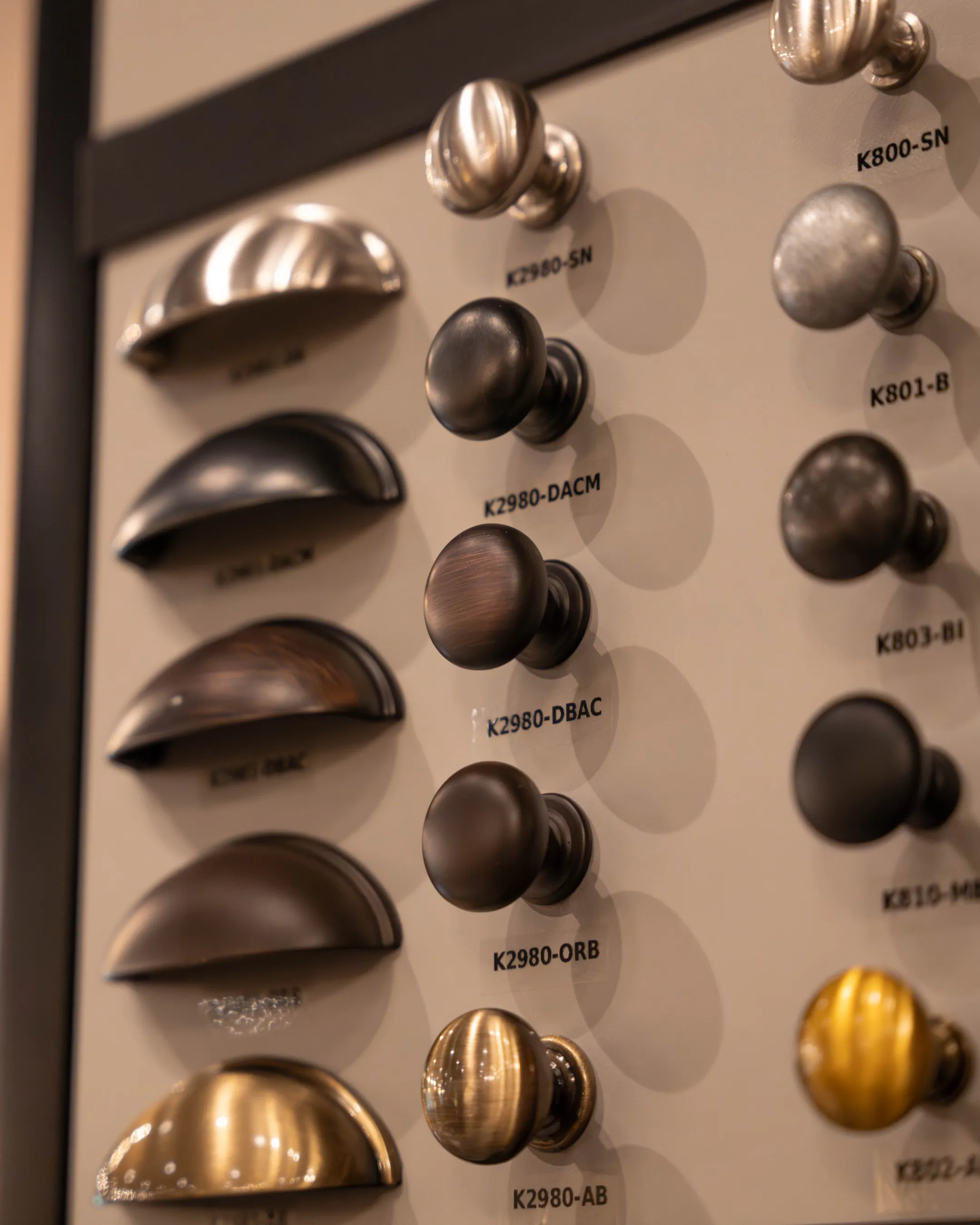 CUSTOM HARDWARE FOR FURNITURE