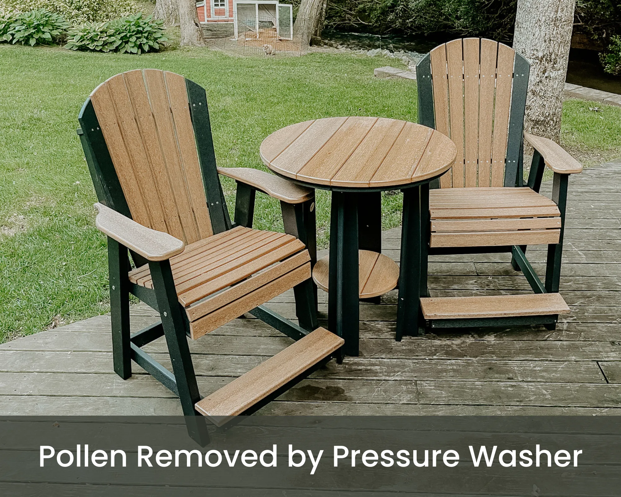 poly furniture outdoor furniture pollen cleaning tips