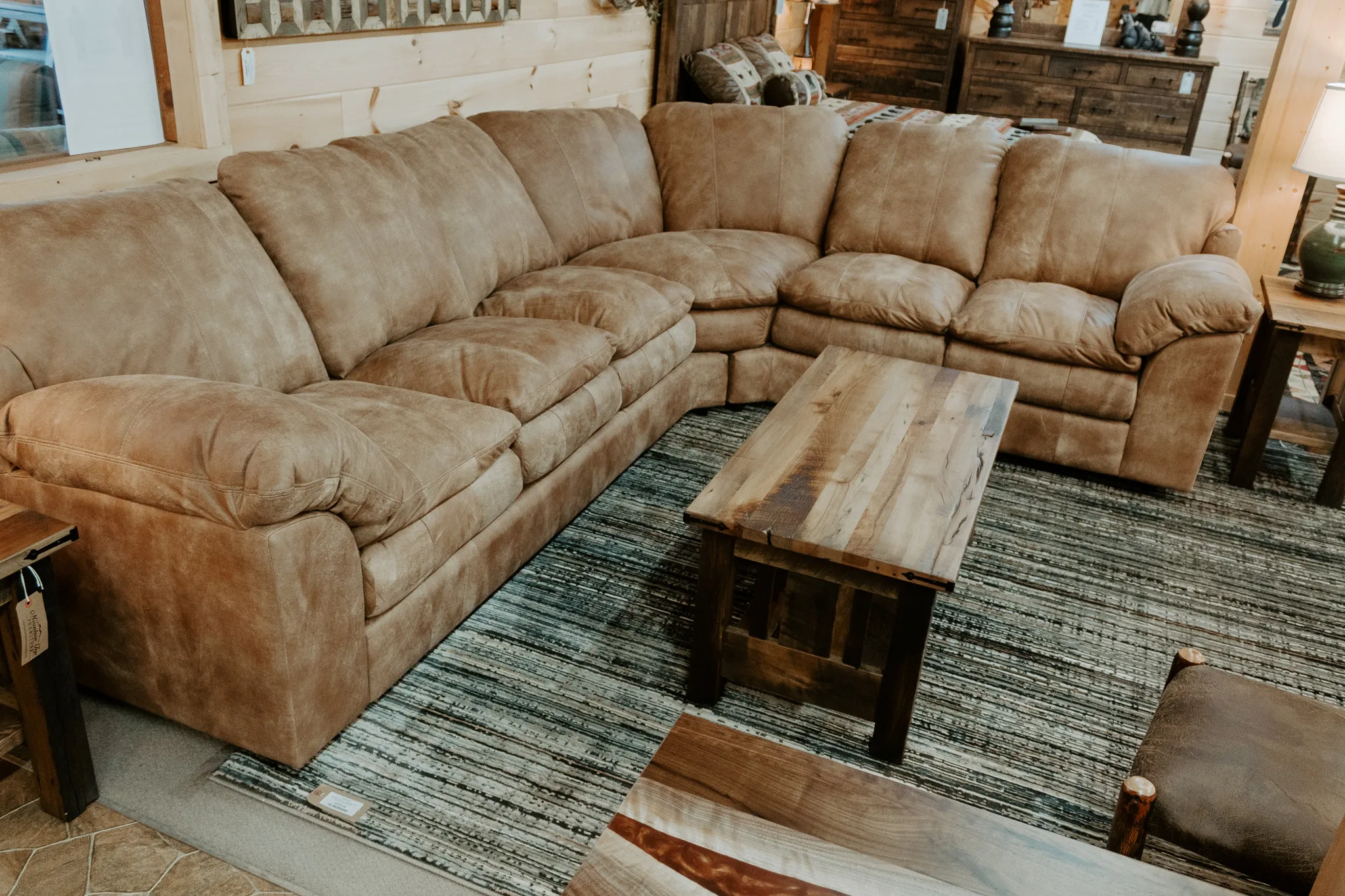 brown leather sofa furniture store near me