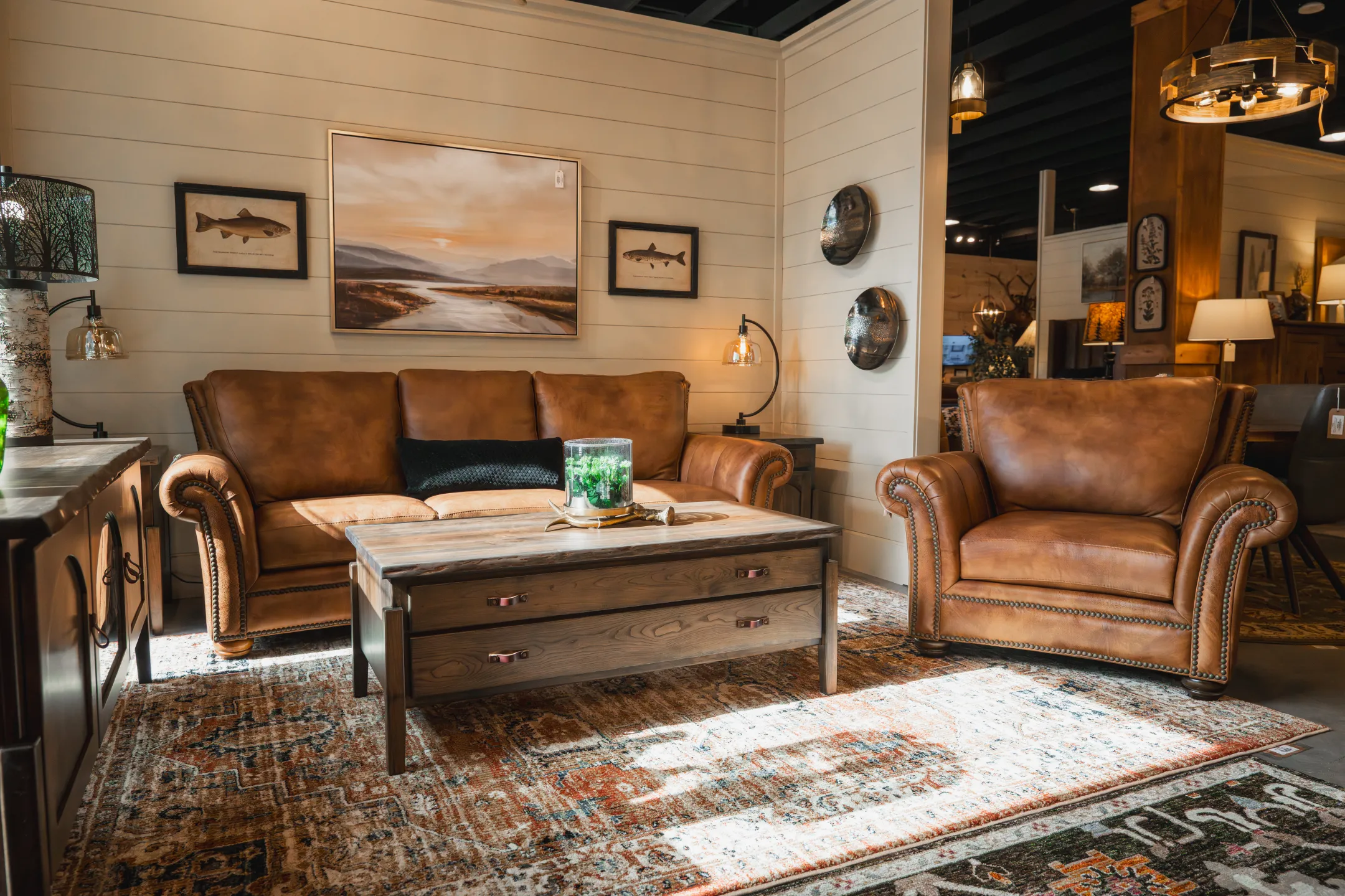 top grain leather on stationary curved leather sofa with rolled arms