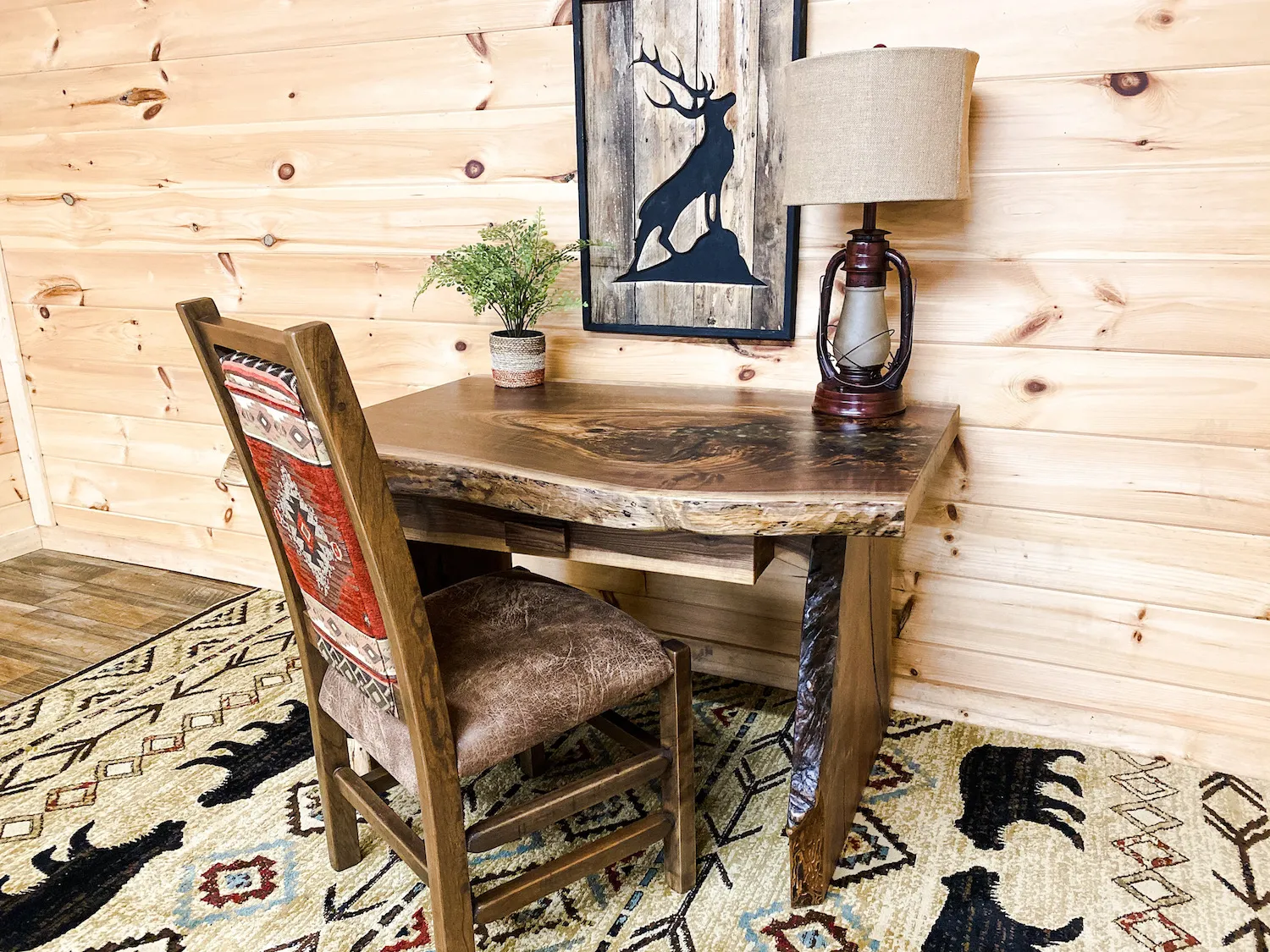 Walnut Slab Desk