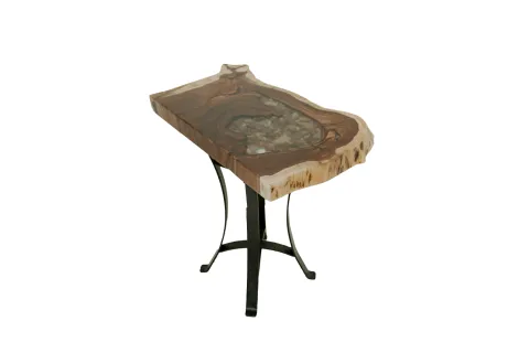Half Round End Table