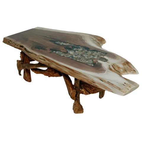 Driftwood Rock Coffee Table