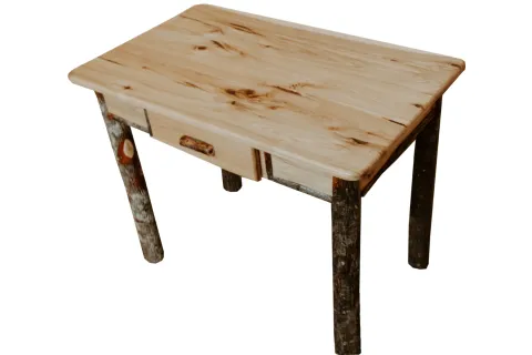 Hickory Log Writing Desk