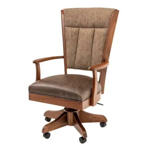 walnut fabric office desk chair