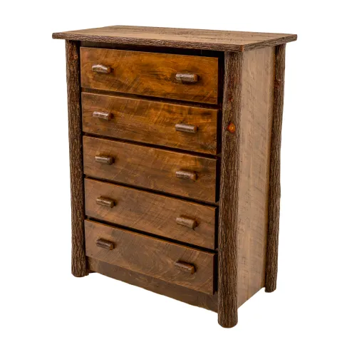 rustic live edge chest for bedroom