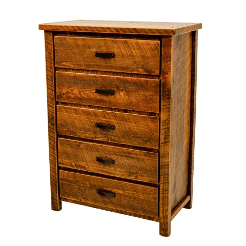 rough sawn barnwood chest made with solid pine