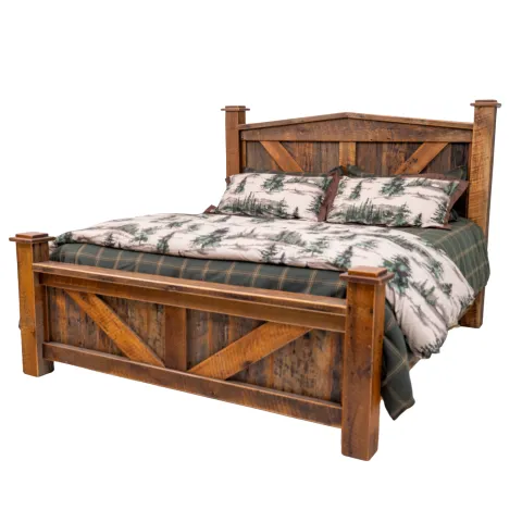 reclaimed wood bed