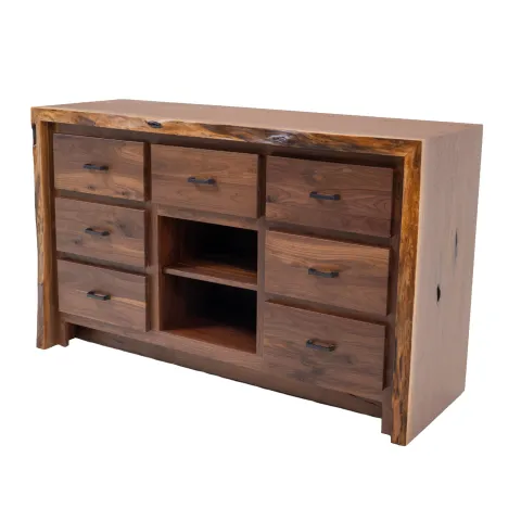 black walnut live edge buffet