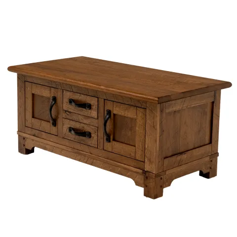farmhouse coffee table with storage underneath