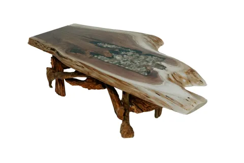 Driftwood Rock Coffee Table
